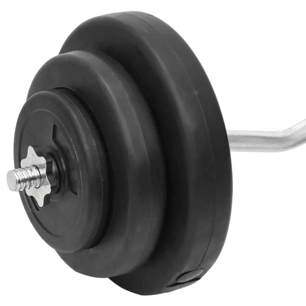 VidaXL Barbell and Dumbbell with Plates 60 kg