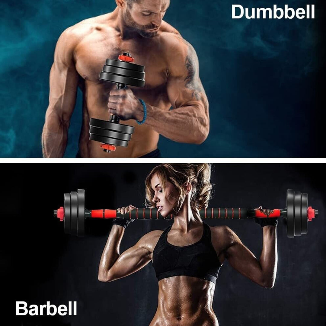 20kg Adjustable Dumbbell Barbell Set For Home Gym Commercial Weights Dumbbells Dumbell New Lifting Training For Men Women Unisex Workout