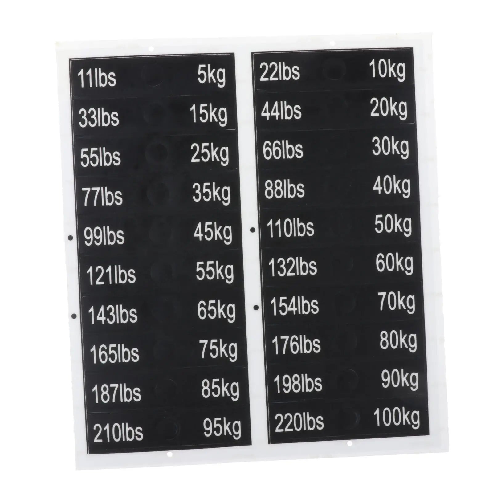 Weight Stack Labels Weighted Block Label Sticker for Weight Identification Number Stickers for Workout Gym Machine Accessories