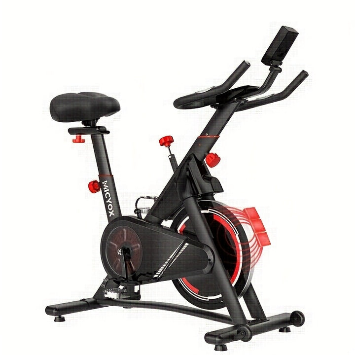 Micyox Exercise Bike, MX619 Magnetic Indoor Cycling Bike With 33lbs Flywheel, IPad Holder, Multifuctional Monitor, Heart Rate Sensor For Home Use