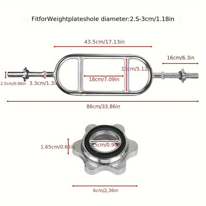 Fitness Equipment - Electroplated Hollow Circular Barbell Bar 2.5cm Y