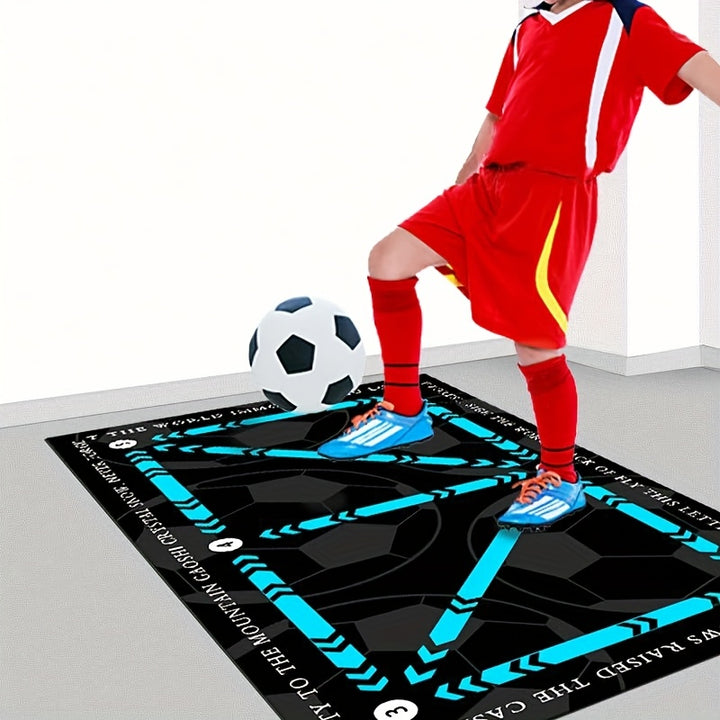 ProSoccer Training Mat for Footwork Drills - Anti-Slip Rubber Soccer Training Pad for Speed, Strength, and Coordination Improvement - Durable, Quick-Drying, Wear-Resistant Exercise Equipment for All Skill Levels