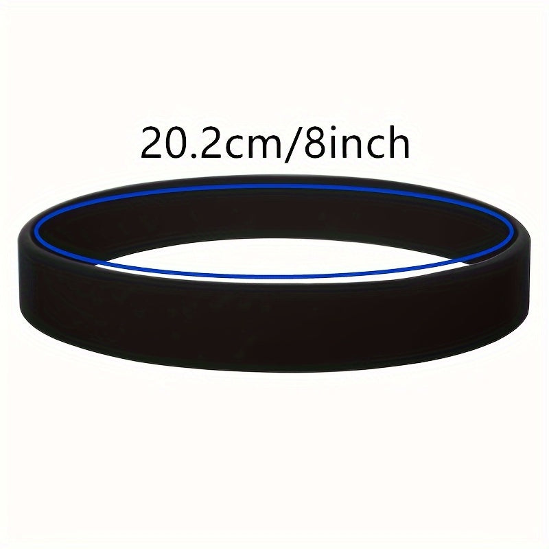 3pcs Silicone Wristband Bracelets, Symbolizing Hope, Courage, Strength