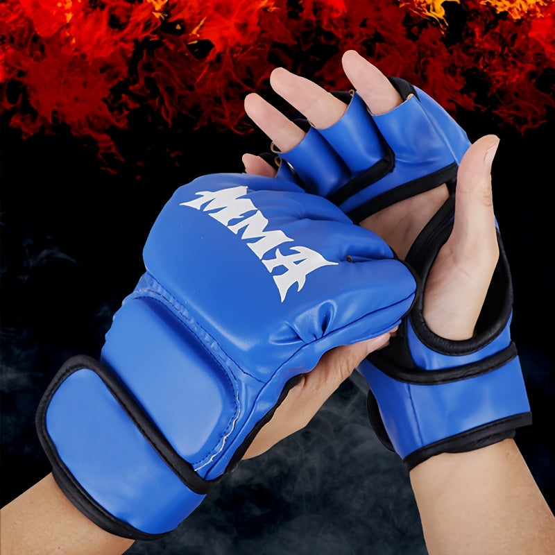 A Pair of Boxing Training Gloves Suitable for Adults, Both Men And Women, for Sparring And Martial Arts. These Gloves Are Designed for Taekwondo, Muay Thai, And Mixed Martial Arts, Including Boxing Training Equipment, Sports