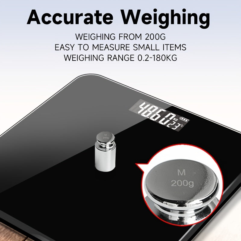 [Popular Choice] High Precision Digital Weight Scale, Durable Electronic Body Scale with LCD Display, Battery-Powered (Batteries Not Included) - ACCUWAY