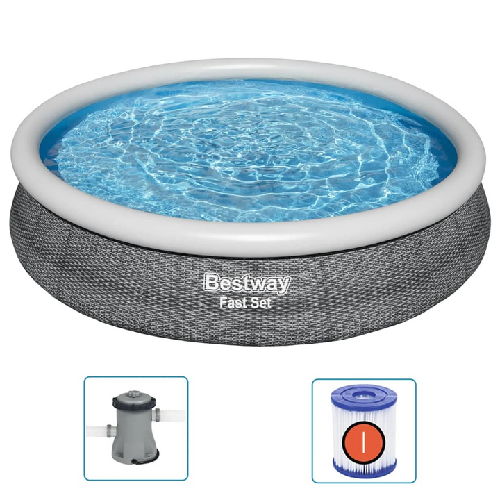 Bestway Swimming Pool Set Round 366x76 cm