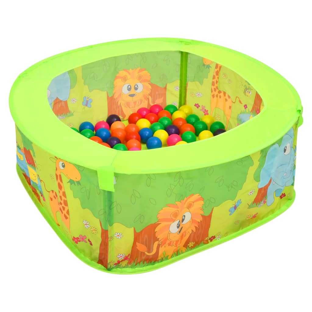 vidaXL Ball Pool with 300 Balls for Kids 75x75x32 cm