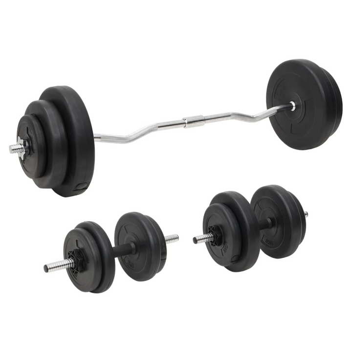 VidaXL Barbell and Dumbbell with Plates 60 kg