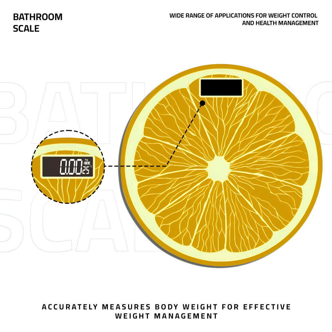 Orange & Lemon Design Body Weight Digital Scale ~5386