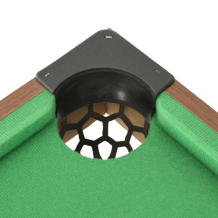 vidaXL 3 Feet Mini Pool Table 92x52x19 cm Brown and Green