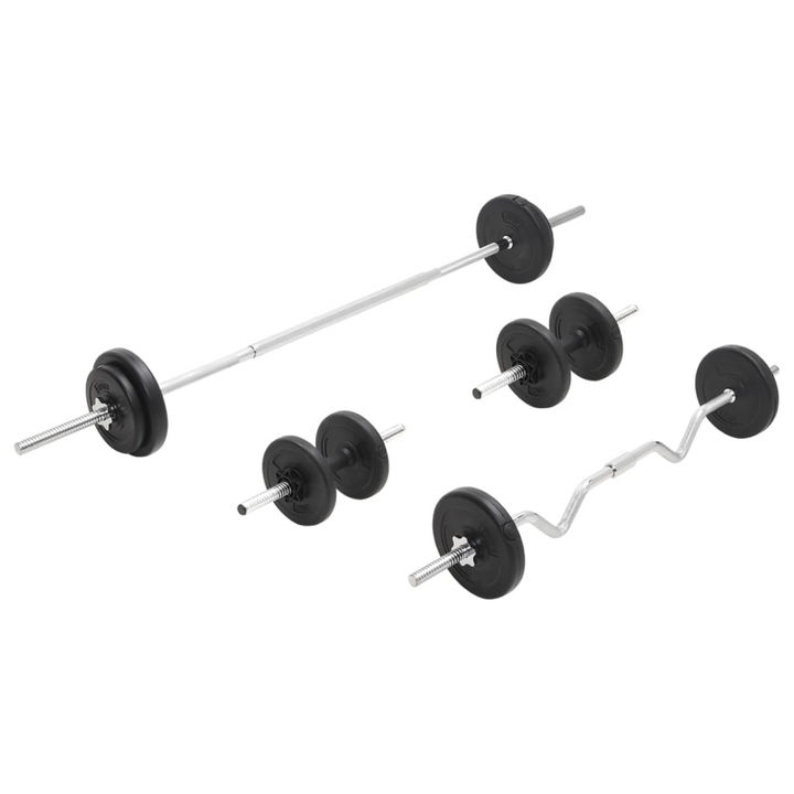 vidaXL Barbell and Dumbbell Set 30 kg