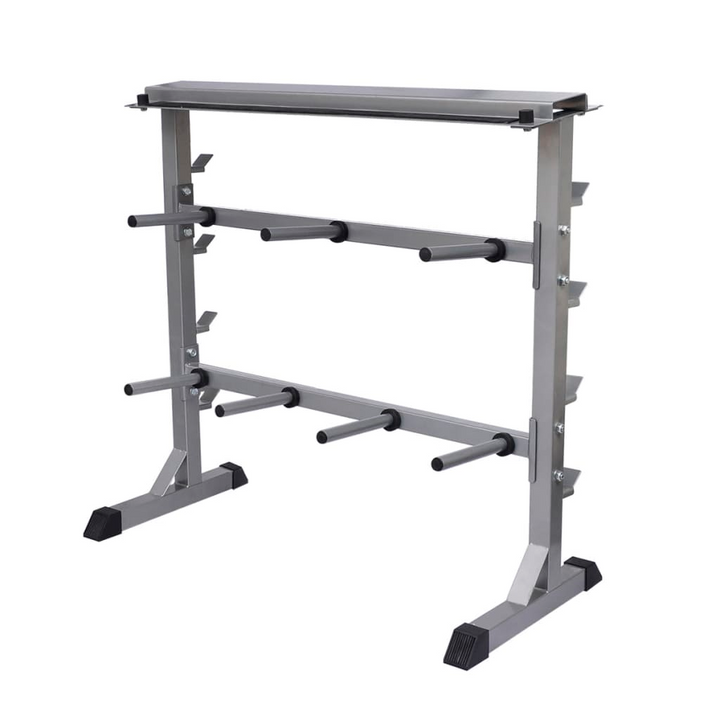 Dumbbell Barbell Rack - Grey