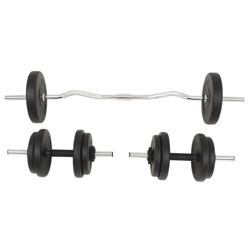 VidaXL Barbell and Dumbbell Set 30 kg