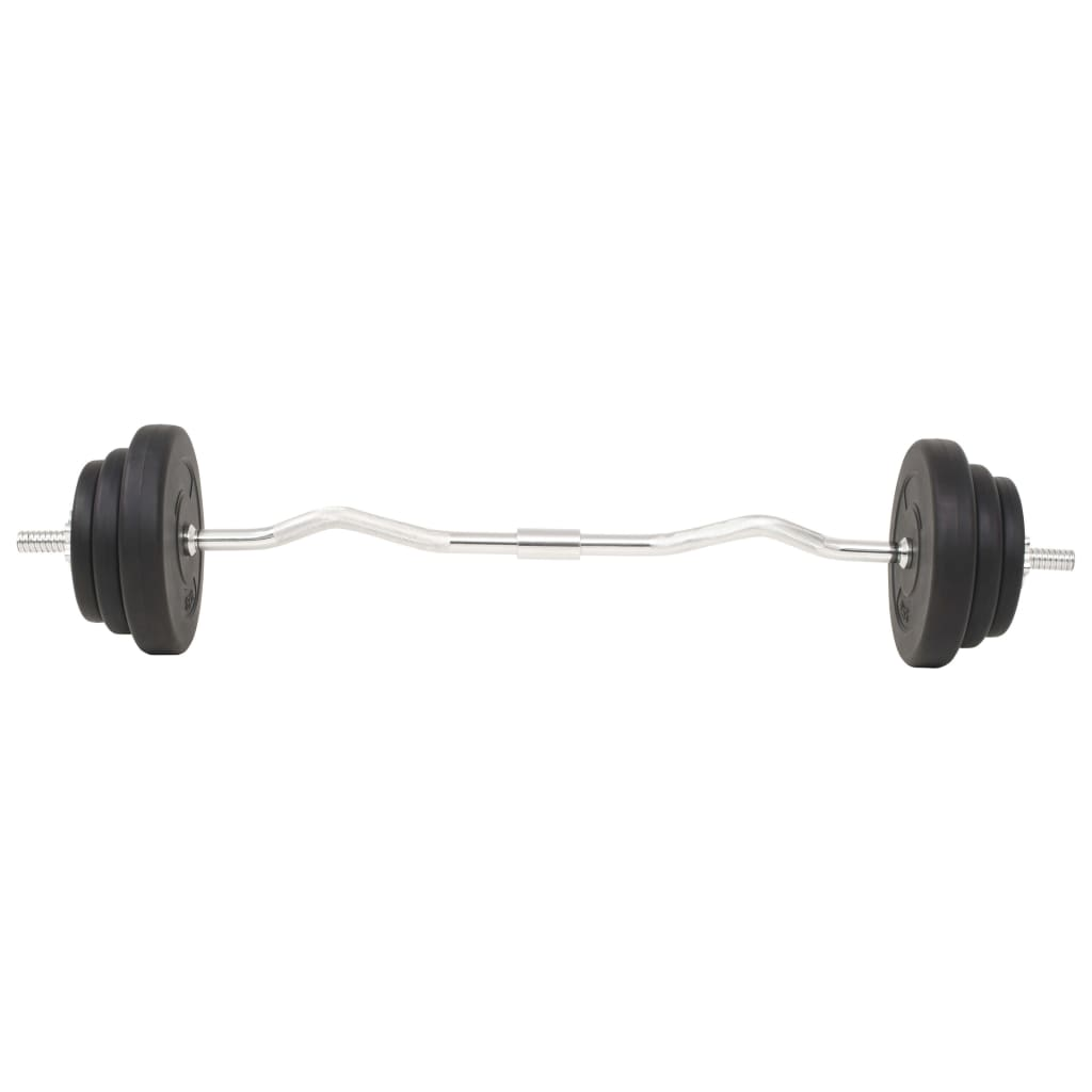 VidaXL Barbell and Dumbbell Set 30 kg