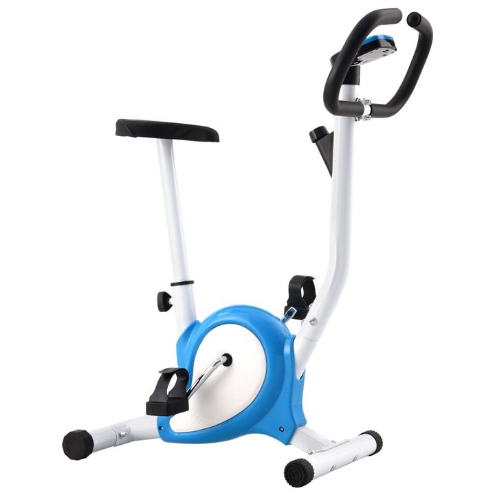 VidaXL Exercise Bike with Belt Resistance Blue