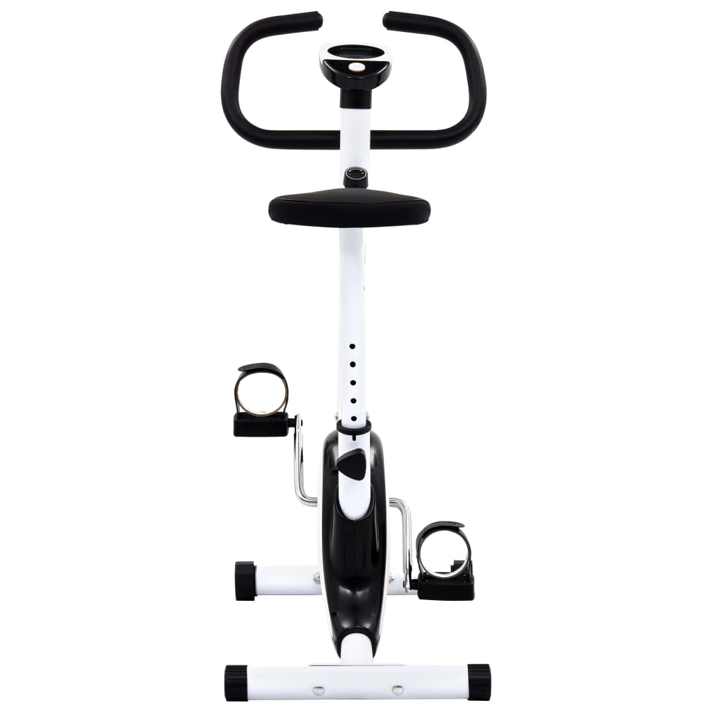 vidaXL Exercise Bike with Belt Resistance Black