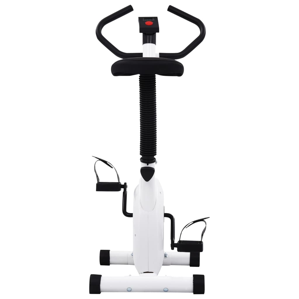 VidaXL Exercise Bike with Belt Resistance White