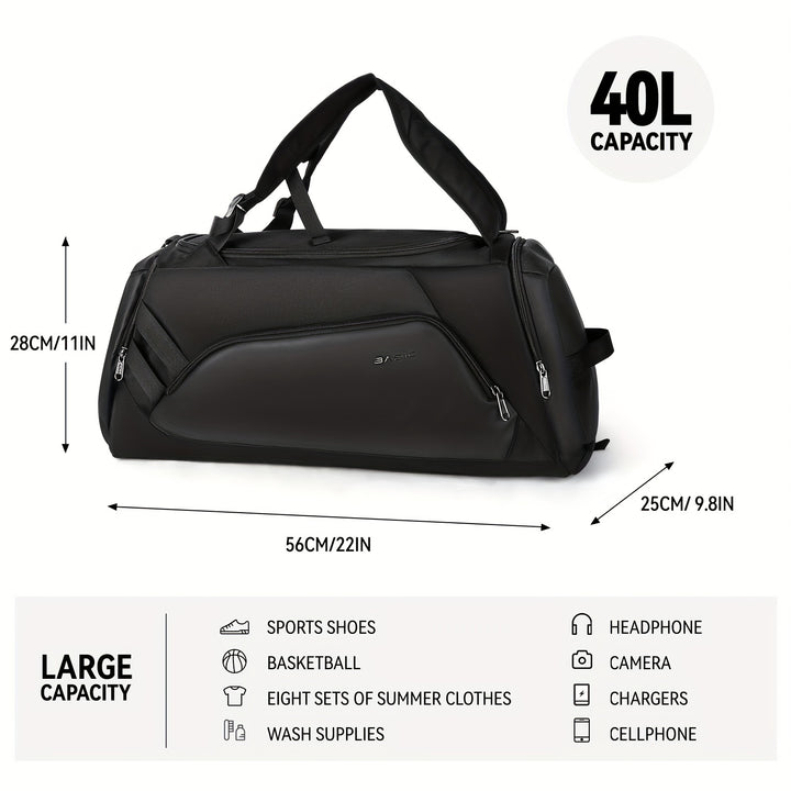 Extra-Large Capacity Gym Bag - Waterproof and Durable Design with Dry and Wet Separation, Perfect for Fitness Enthusiasts and Outdoor Adventures, Ideal for Short-Distance Travel and Storing All Essentials