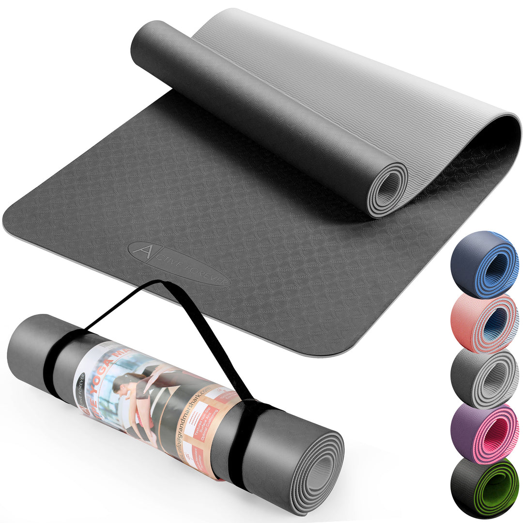 6mm TPE Yoga Mat Moisture-proof Non-slip Yoga Mat Thickened Fitness Mat For Home Gym Training