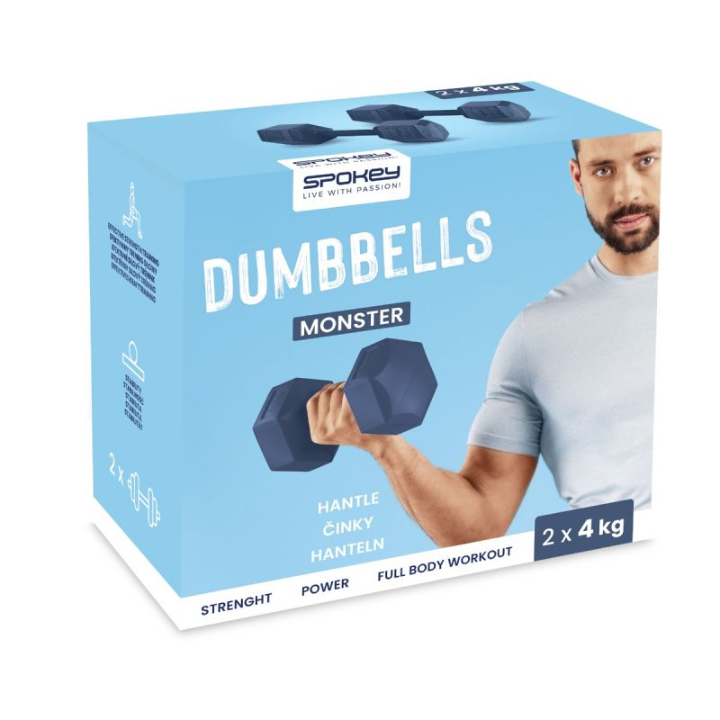 Spokey Monster Dumbbells 2 x 4 kg SPK-944045