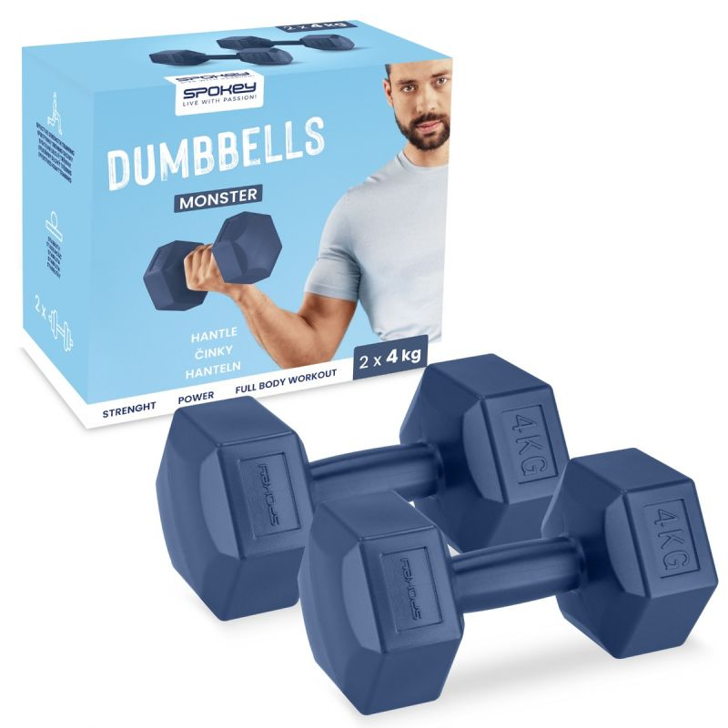 Spokey Monster Dumbbells 2 x 4 kg SPK-944045