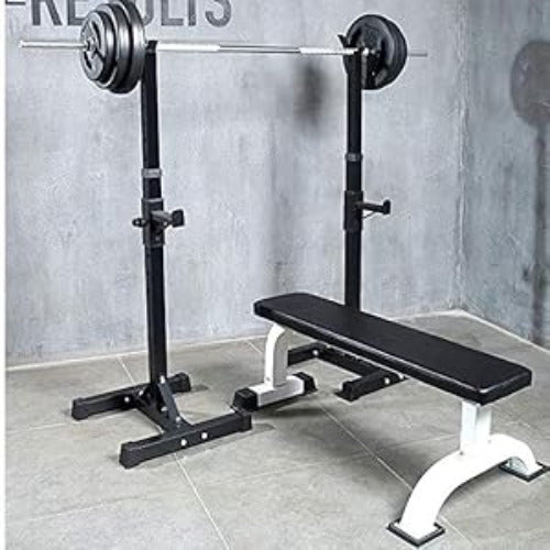 Squat Rack Heavy Duty Barbell Rack Adjustable Weight Lifting Bar Rack Dip Stand Weight Bench Press Rack Support Squat Stands For Home Gym Weight Lifting Equipment Max Load 249.48 KG