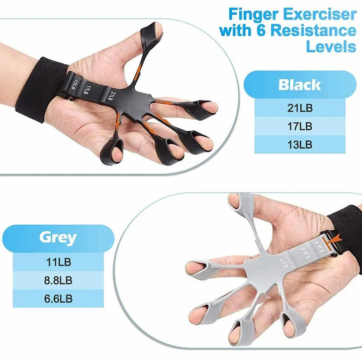 6 Resistance Levels Hand Grip Hand Strength Trainer Rehabilitation Physical Tools Fitness Finger Gripper Gym Expander Portable