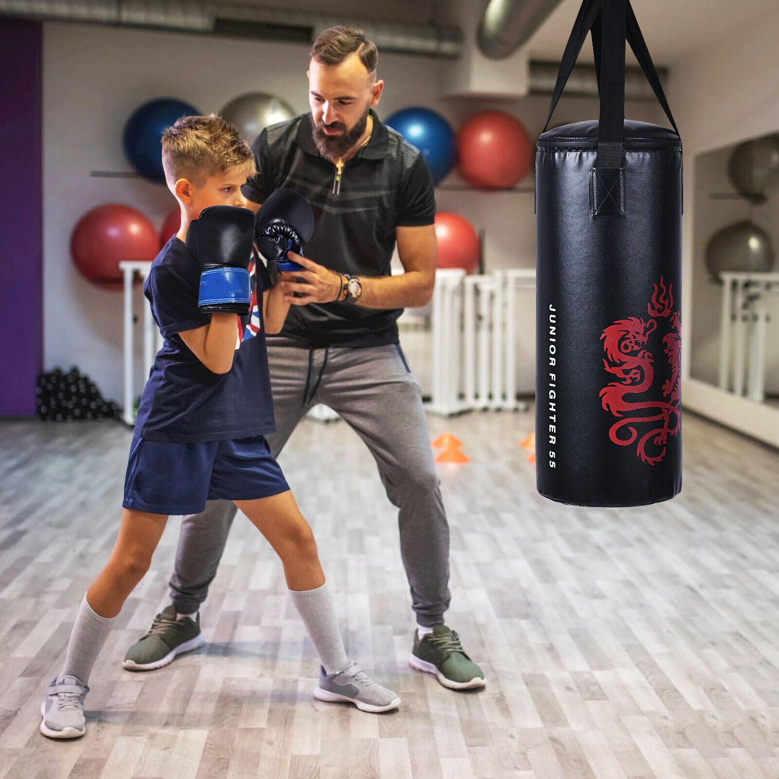 Children'S Boxing Training Set with Rucksack