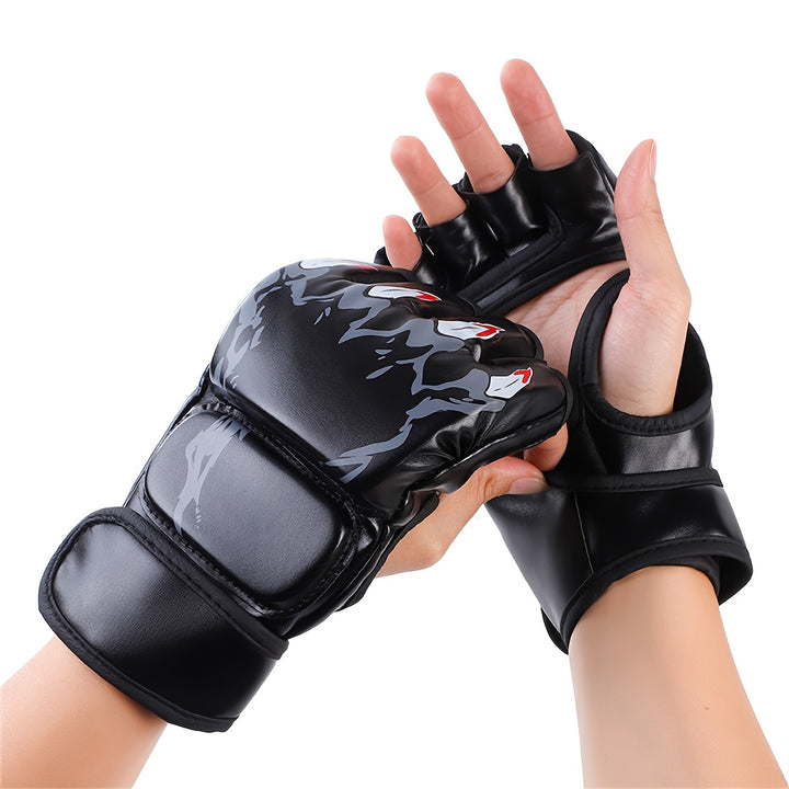 A Pair of Boxing Training Gloves Suitable for Adults, Both Men And Women, for Sparring And Martial Arts. These Gloves Are Designed for Taekwondo, Muay Thai, And Mixed Martial Arts, Including Boxing Training Equipment, Sports