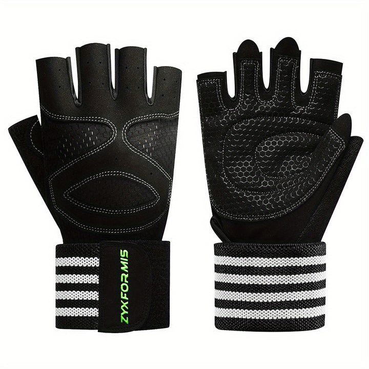 Maximum Protection & Comfort: Ventilated Weight Lifting Gloves for Men & Women - Wrist Wrap, Full Palm Protection & More!