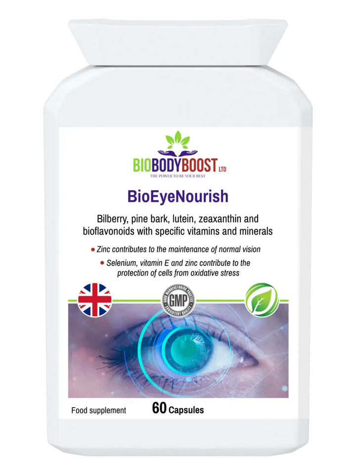 BioEyeNourish - Vision Support Supplement Bilberry Lutein