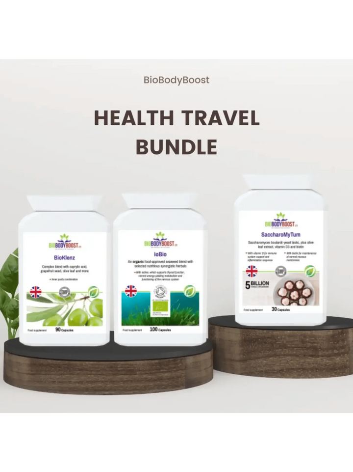 Biobodyboost Health & Wellness Travel Pack - Portable Food Supplement Bundle