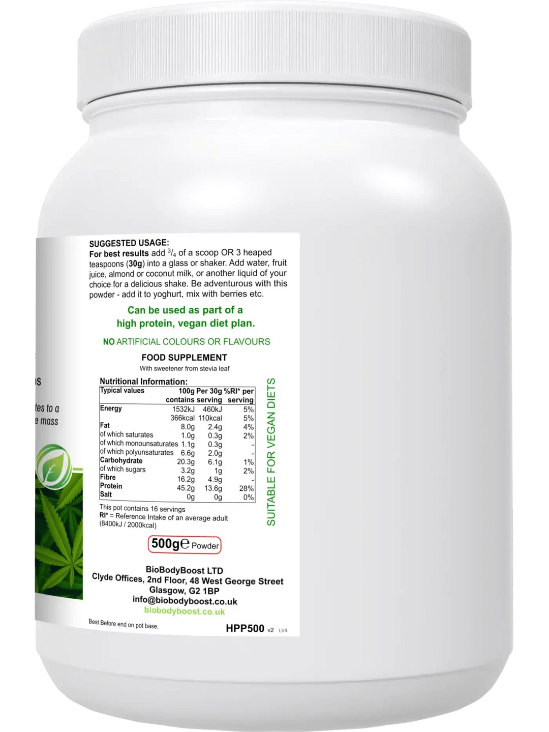 HyperHemp - Vegan Protein Powder (Hemp Seed)