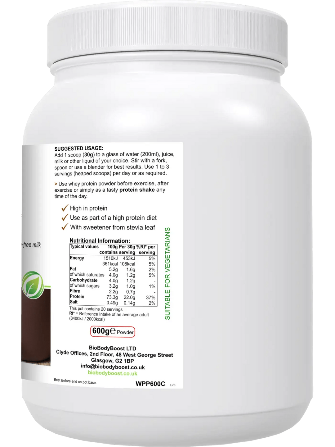 WheyPro - (Chocolate flavour) Whey Protein Powder