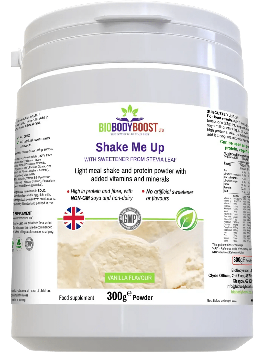 Shake Me Up (vanilla flavor) - Vegan Protein Powder Blend