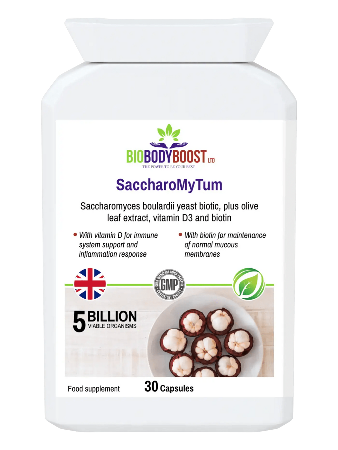 SaccharoMyTum - Vegan Biotics and Vitamin D3