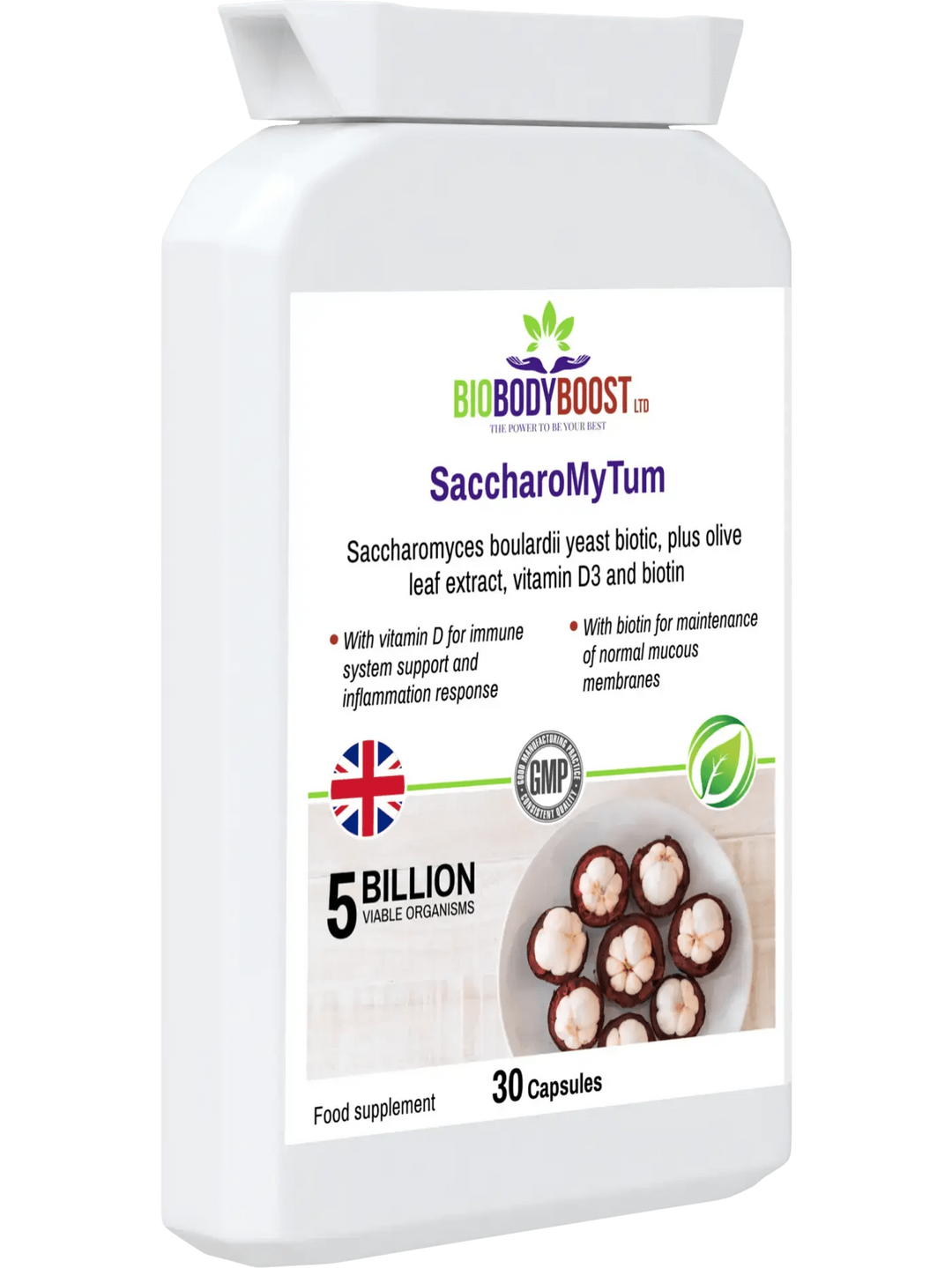 SaccharoMyTum - Vegan Biotics and Vitamin D3