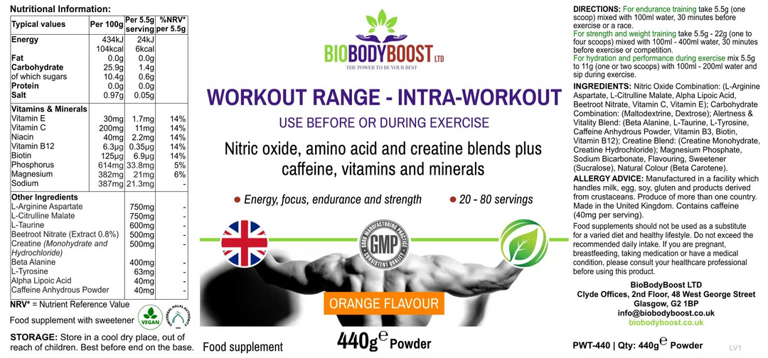 Workout Range - Intra-Workout: Amino Acids and Creatine Blend