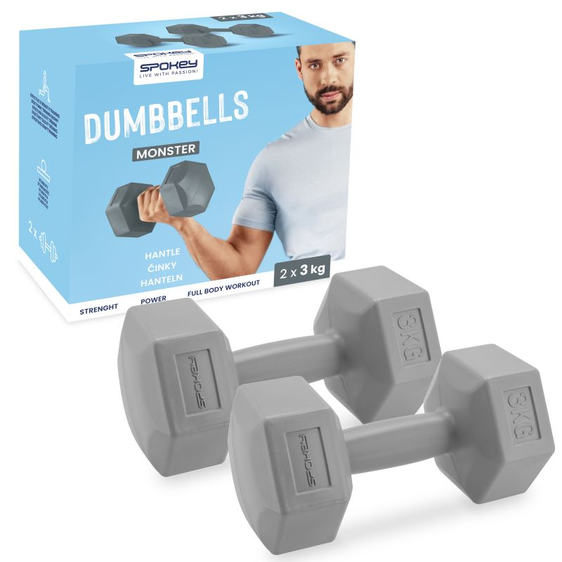 Spokey Monster Dumbbells 2 x 3 kg SPK-943621