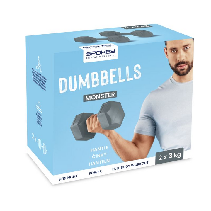 Spokey Monster Dumbbells 2 x 3 kg SPK-943621