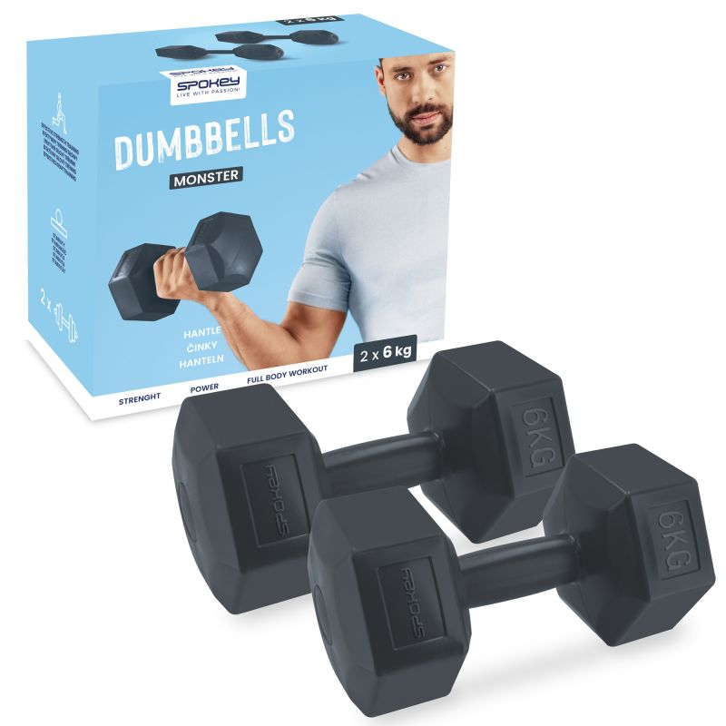 Spokey Monster Dumbbells 2x 6 kg SPK-943623