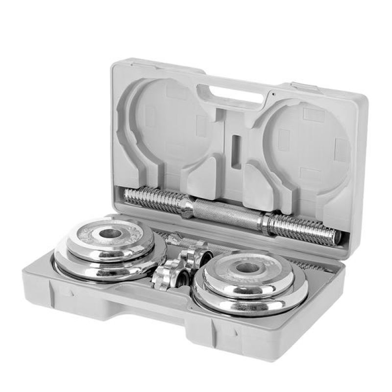 Barbells in a CHROME HMS 2x10kg STC20 Case