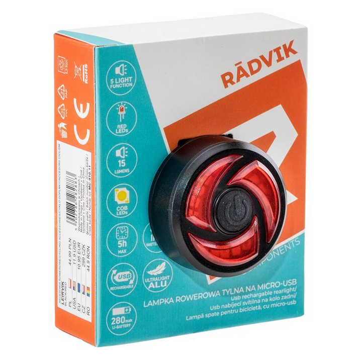 Bicycle Lamp Radvik Rear Leirvik 92800314900