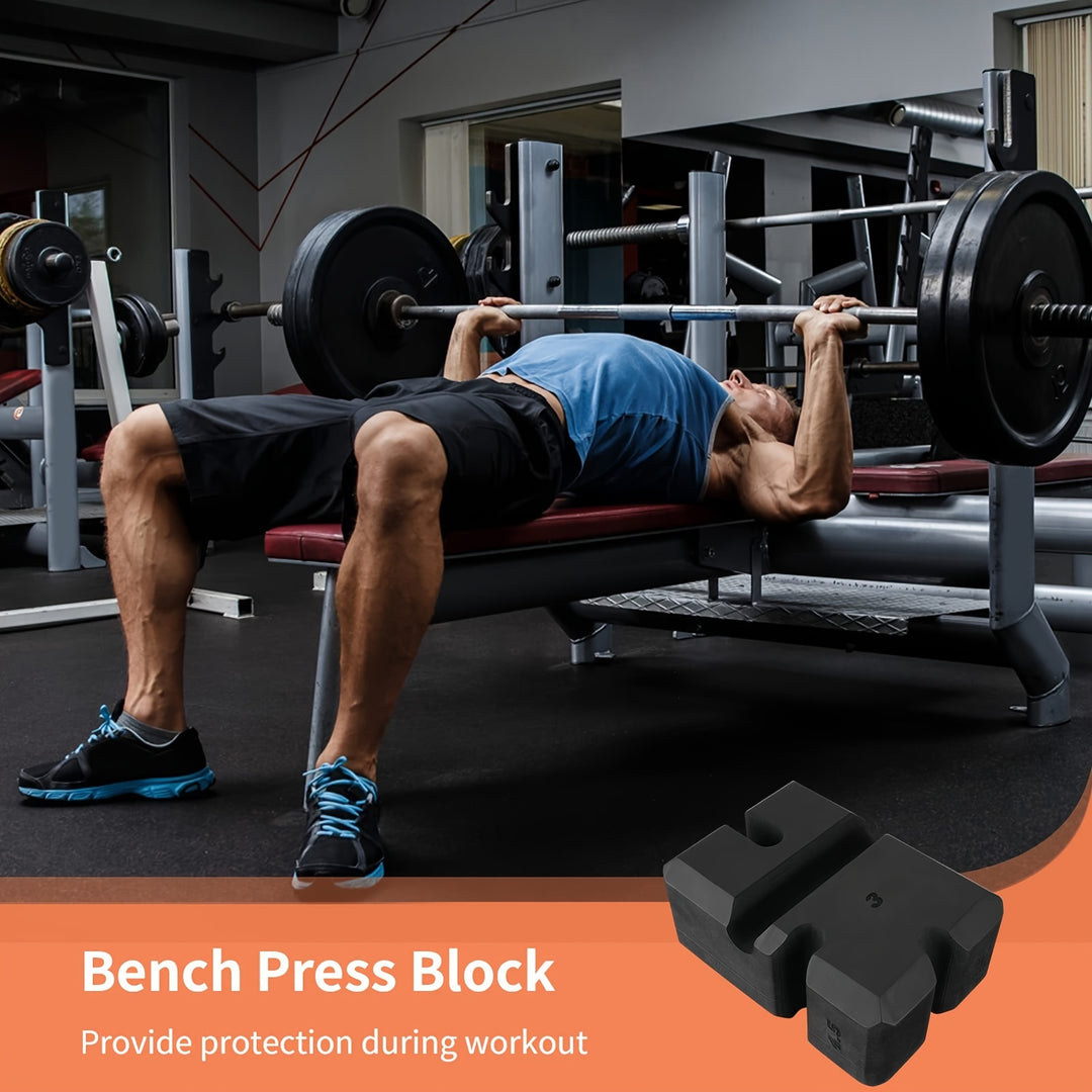 Bench Press Block, Adjustable Bench Rest Foam Shooters Block with 4 Heights, Bench Press Block Gym Board Fitness Trainer for Weightlifting Bodybuilding, Without Battery