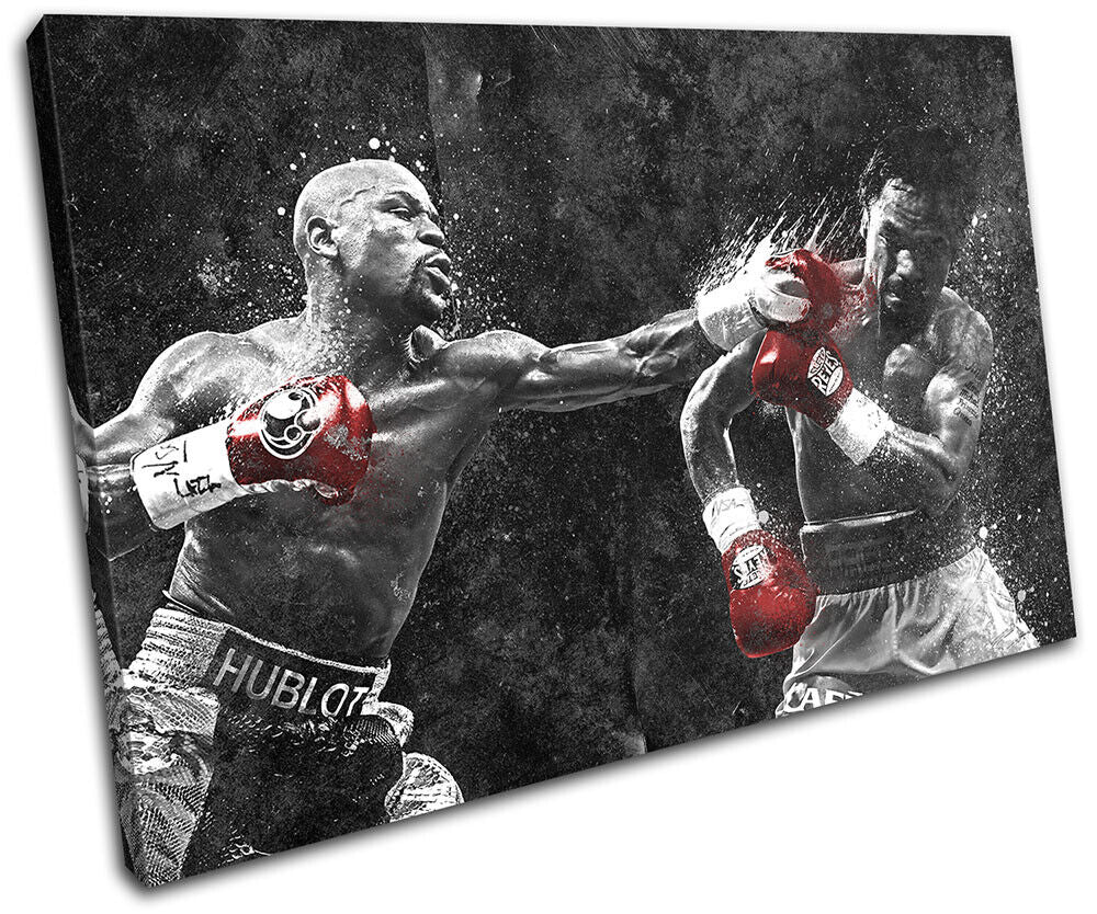 Mayweather Pacquiao Boxing Sports SINGLE CANVAS WALL ART Picture Print