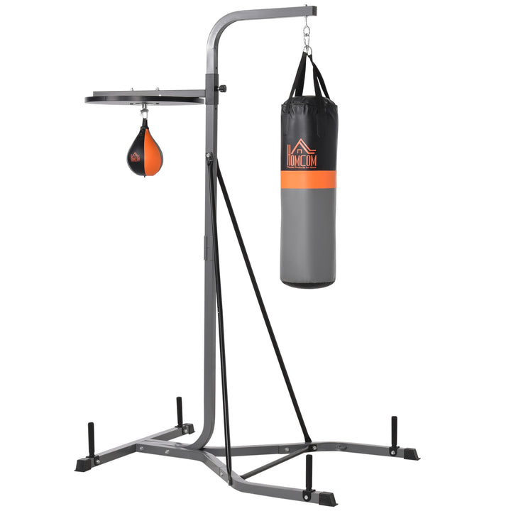 Freestanding Boxing Punch Bag & Speed Ball Station Hanging Frame Training Exercise Platform Home Gym Heavy Duty