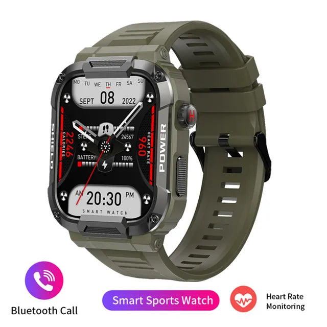 Rugged Military Smart Watch With GPS Tracking