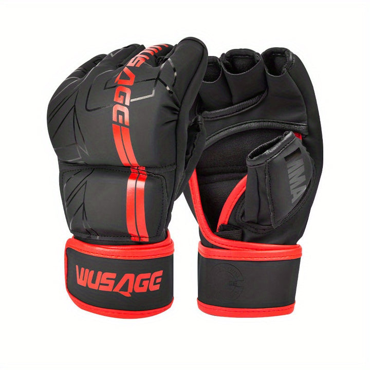 ProGrade Kickboxing Gloves for Men and Women - Fingerless MMA Gloves for Muay Thai, Sparring, and Punching - Enhanced Grip and Protection