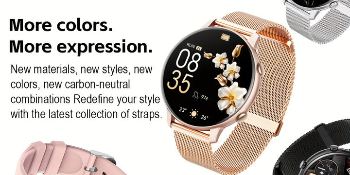 1pc LITTLE MEATBALL Smartwatch with Wireless Call & SMS, Minimalist Design, 3.35cm TFT Screen, 360x360 Resolution, IP67 Water Resistant, 19 Sports Modes, Music Player, Sleep Tracker, Pedometer, Magnetic Charging, 260mAh Recha