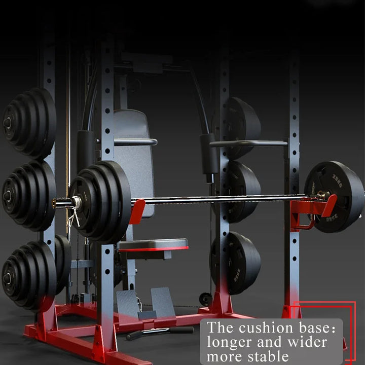 Workout Indoor Commercial Smith Machine Gym Fitness Equipment High Quality Multi Functional Trainer Squat Rack